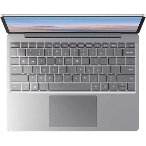  Microsoft Surface Laptop Go 12.4 Intel i5-1035G1 8GB/256GB Touchscreen, Platinum Bundle w/Elite Suite Software (Office Suite Pro, Photo Editor, PDF Editor, PCmover Pro) + 1 YR CPS
