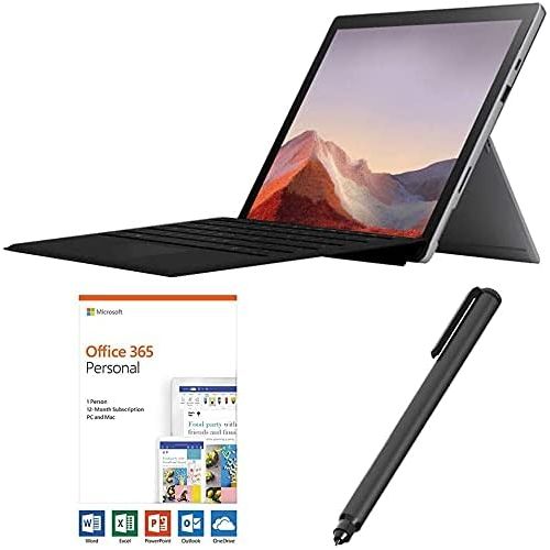 Microsoft Surface Pro 7 2-in-1 Touchscreen PC 12.3 Tablet w/Pen, Type Cover, Office 365, 2736x1824, 10th Gen i3, 4GB RAM, 128GB SSD, 2 Core up to 3.40 GHz, USB-C, Fanless, Backlit,