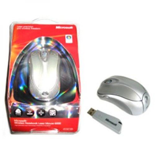 MICROSOFT Wireless Notebook Laser Mouse 6000 RF Wireless Laser Mouse Silver Retail