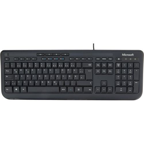  Microsoft Keyboard 600 Black, German layout, ANB-00008 (Black, German layout)