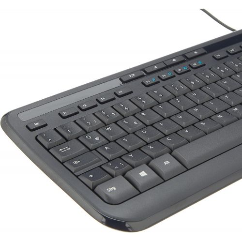  Microsoft Keyboard 600 Black, German layout, ANB-00008 (Black, German layout)
