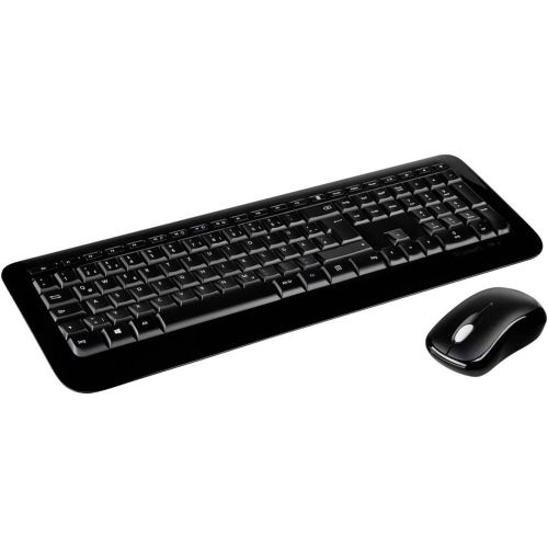  Microsoft Wireless 850 Remote Work Bundle with Wireless Keyboard, Mouse, Headset with Microphone, and Gel Mousepad