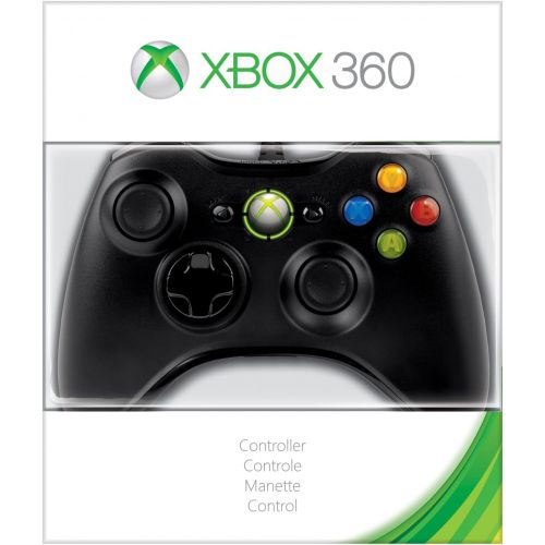  Microsoft Xbox 360 Wired Controller - Black