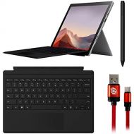 Microsoft QWU-00001 Surface Pro 7 12.3-inch Touch Intel i5-1035G4 8GB/128GB Kit, Platinum Bundle Surface Pen, Signature Type Cover and 3FT Braided Type-C Charge and Sync USB Cable