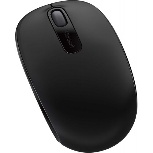  Microsoft Wireless Mobile Mouse 1850 for Business, Black. Comfortable Ergonomic Design, Wireless, USB 2.0 with Nano transceiver for PC/Laptop/Desktop, Works with Mac/Windows Comput