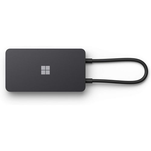  Microsoft USB-C Travel Hub - Multiport Adapter with VGA, USB, Ethernet, HDMI Ports. Compatible with USB-C Laptops/PCs