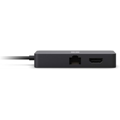  Microsoft USB-C Travel Hub - Multiport Adapter with VGA, USB, Ethernet, HDMI Ports. Compatible with USB-C Laptops/PCs