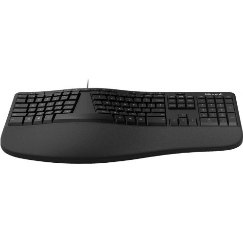  Microsoft Ergonomic Desktop Keyboard and Mouse Combo for Business, Matte Black