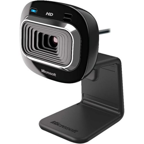  Microsoft LifeCam HD-3000 for Business with built-in noise cancelling Microphone, Light Correction, USB Connectivity with universal attachment base, for video calling on Microsoft