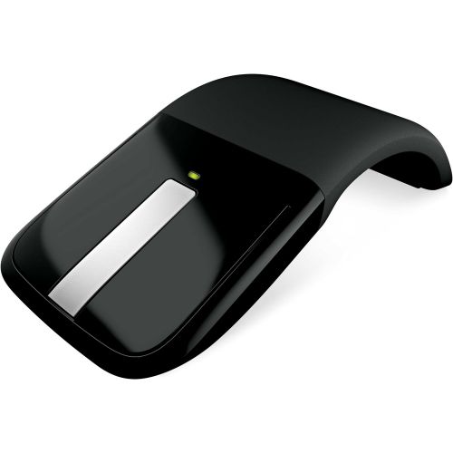  Microsoft RVF-00052 Arc Touch Mouse - Black. Sleek,Ergonomic design, Right/Left Hand Use, Ultra slim and lightweight, Bluetooth Mouse for PC/Laptop,Desktop works with Windows/Mac c