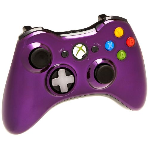  Microsoft Xbox 360 Chrome Series Wireless Controller (Purple)