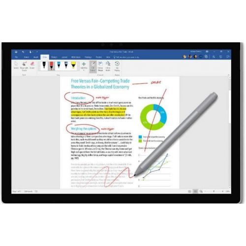 Microsoft Surface Pen for Surface Pro 7 Pro 6 Surface Laptop 3 Surface Book 2 Laptop 2 Surface Go Studio 2 Pro 5 Pro 4 4096 Pressure Points Rubber Eraser Bluetooth 4.0 Platinum