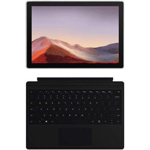  New Surface Pro 7, 12.3in Touch-Screen Intel i5 16GB RAM 256GB SSD Storage Windows 10 Pro Bundle with Microsoft Surface Pen Platinum, Microsoft Type Cover Black & USB-C Dock