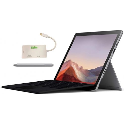  New Surface Pro 7, 12.3in Touch-Screen Intel i5 16GB RAM 256GB SSD Storage Windows 10 Pro Bundle with Microsoft Surface Pen Platinum, Microsoft Type Cover Black & USB-C Dock