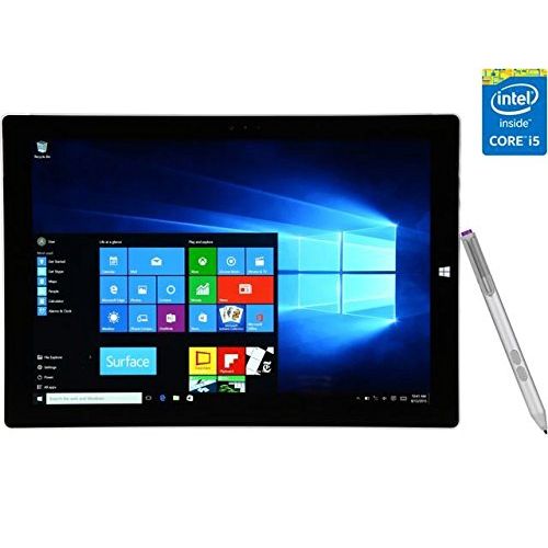  2016 Microsoft Surface Pro 3 12-Inch Tablet PC, Intel Core i5 Processor, 8GB RAM, 256GB SSD Storage, Windows 10 Professional