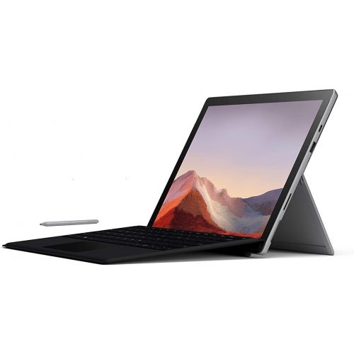  New Microsoft Surface Pro 7 Bundle: 10th Gen Intel Core i5-1035G4, 8GB RAM, 128GB SSD (Latest Model) ? Platinum with Black Type Cover and Surface Pen, 12.3 Touchscreen Pixelsense D