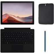 Newest Microsoft Surface Pro 7 12.3 Inch Touchscreen Tablet PC Bundle w/Type Cover, Blue Surface Pen & WOOV Bag, Intel 10th Gen Core i3, 4GB RAM, 128GB SSD, WiFi, Windows 10, Plati