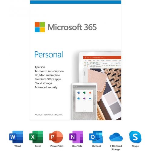  Microsoft 365 Personal - Box Pack - 1 Person - 12 Month