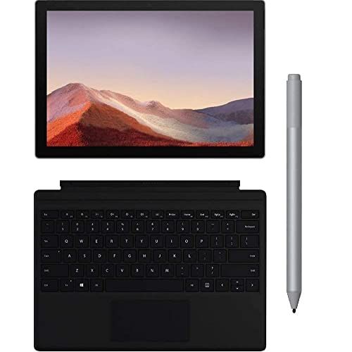  Newest Microsoft Surface Pro 7 SP7 12.3” 10-Point Touch Display Tablet, Type Cover, Surface Pen, Laptop Sleeve Bundle (Intel Core i5 8GB 128GB)