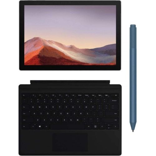  Microsoft Surface Pro 7 MS7 12.3” (2736x1824) 10-Point Touch Display Tablet PC W/Surface Type Cover & Surface Pen, Intel 10th Gen Core i3, 4GB RAM, 128GB SSD, Windows 10, Platinum