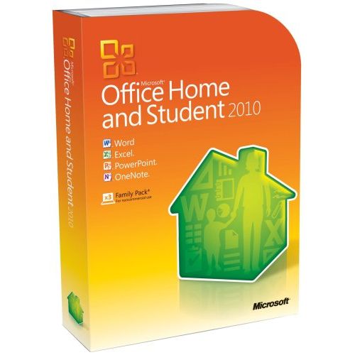  OLD VERSION Microsoft Office Home and Student 2010 Family Pack, 3PC (Disc Version)
