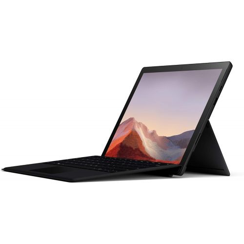  Microsoft Surface Pro 7 ? 12.3 Touch-Screen - 10th Gen Intel Core i5 - 8GB Memory - 256GB SSD (Latest Model) ? Matte Black with Black Type Cover, Model: QWV-00007