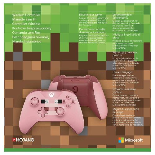  MICROSOFT Xbox ONE/PC Controller Wireless Minecraft Pig Pink Special Limited Edition [EU Import]