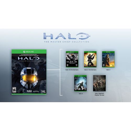  Microsoft Xbox One Special Edition Halo: The Master Chief Collection 500GB Bundle