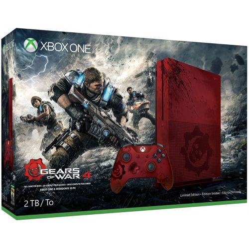  Microsoft Xbox One S 2TB Limited Edition Console - Gears of War 4 Bundle [Discontinued]