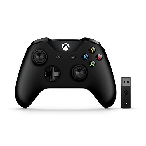  Microsoft Xbox Wireless Controller + Wireless Adapter for Windows 10