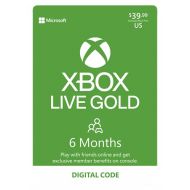 Microsoft Xbox Live Gold: 6 Month Membership [Digital Code]