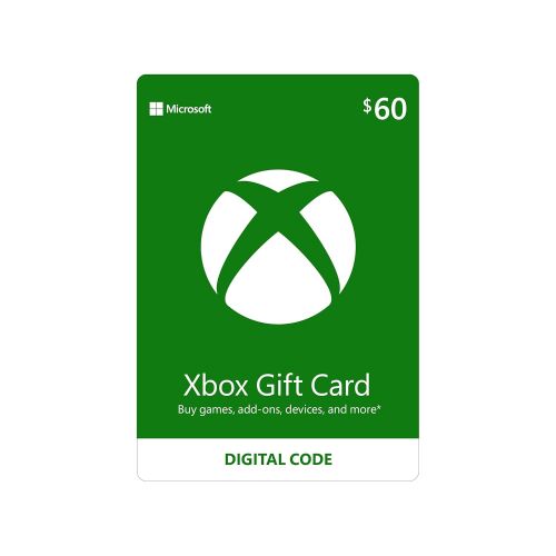  Microsoft $60 Xbox Gift Card [Digital Code]