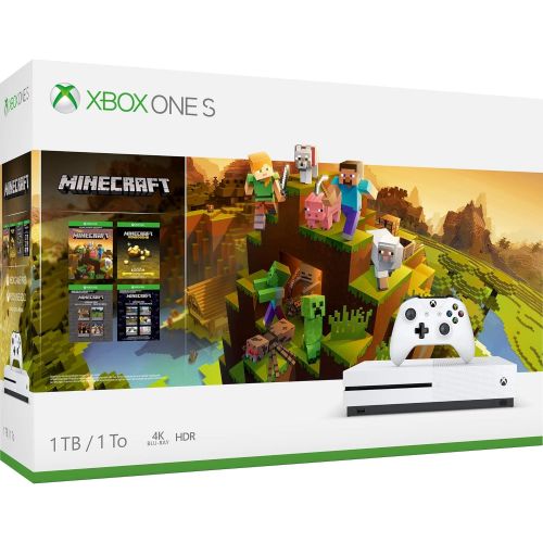  Microsoft Xbox One S 1Tb Console - Minecraft Creators Bundle (Discontinued)