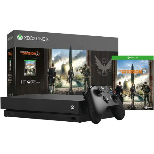  Microsoft Xbox One X 1TB Console - Tom Clancys The Division 2 Bundle (Discontinued)