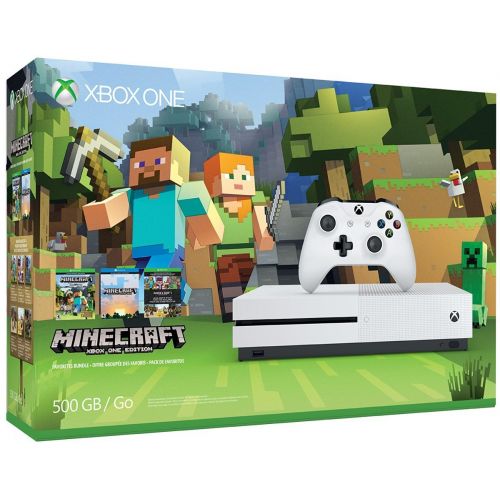  Microsoft Xbox One S 500GB Console - Minecraft Bundle [Discontinued]