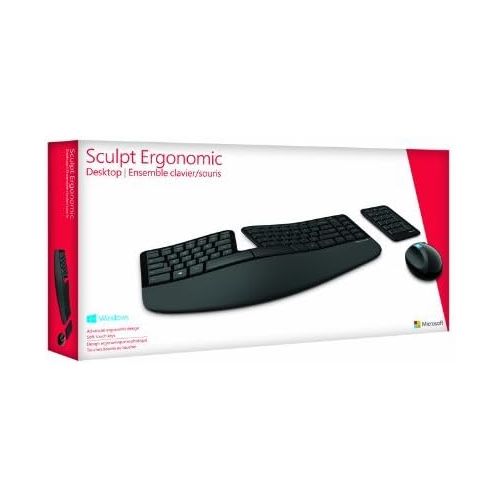  [아마존베스트]Microsoft Sculpt Ergonomic Desktop USB Port Keyboard and Mouse Combo (L5V-00002)