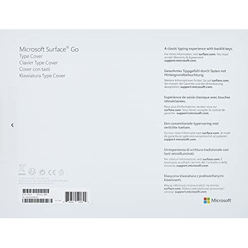  [아마존베스트]Microsoft Surface Go Type Cover Black (German Keyboard Layout; QWERTZ)