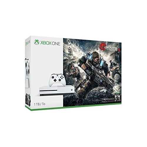  Microsoft Xbox One S Gears of War 4 1TB Console Bundle - White