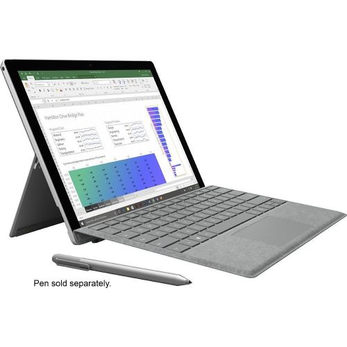  Microsoft Surface Pro 4 (128 GB, 4 GB RAM, Intel Core M) Bundle with Backlit Keyboard - Silver