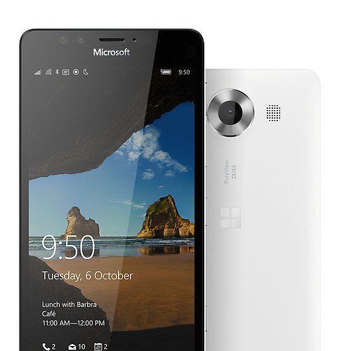  Microsoft Lumia 950 32GB Factory Unlocked 4GLTE - International Version with No Warranty (White)