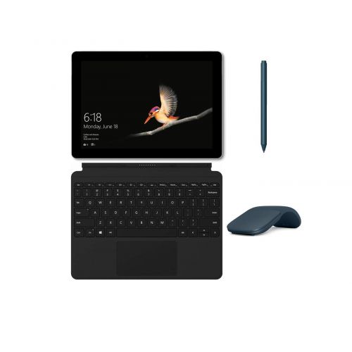  Microsoft Surface Go (Intel Pentium Gold 4415Y) with Microsoft Surface Go Signature Type Cover, Surface Pen and Arc Mouse Bundle (8128, BlackCobalt Blue)