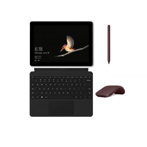  Microsoft Surface Go (Intel Pentium Gold 4415Y) with Microsoft Surface Go Signature Type Cover, Surface Pen and Arc Mouse Bundle (8128, BlackBurgundy)