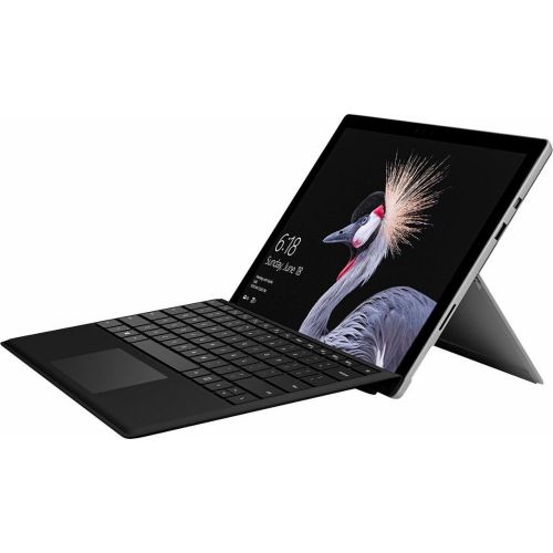  Latest Model Microsoft Surface Pro 12.3 PixelSense Touchscreen High Resolution Tablet PC with Black Type Cover, Intel Core M3-7Y30 Processor, 4GB RAM, 128GB SSD, WIFI, Windows 10 P