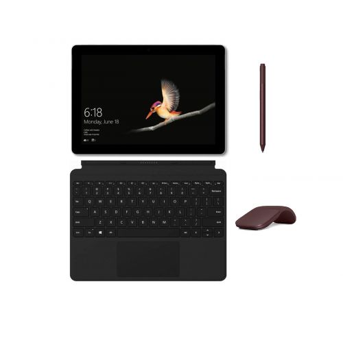  Microsoft Surface Go (Intel Pentium Gold 4415Y) with Microsoft Surface Go Signature Type Cover, Surface Pen and Arc Mouse Bundle (8 GB 128 GB, BlackBurgundy)