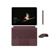 Microsoft Surface Go (Intel Pentium Gold 4415Y) 4GB RAM 64GB Storage with Burgundy Microsoft Surface Go Signature Type Cover, Pen and Arc Mouse Bundle