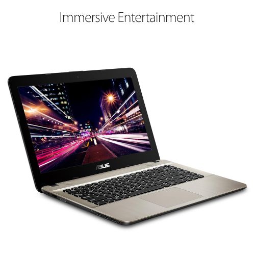 아수스 Asus ASUS VivoBook F441 Light and Powerful Laptop, AMD A9-9425 Dual Core Processor (Boost up to 3.7 Ghz) with Radeon R5 Graphics, 8GB DDR4 RAM, 256GB SSD, 14” FHD display, Windows 10, F