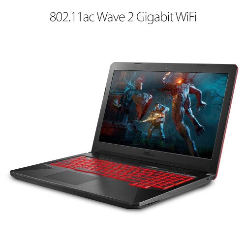 아수스 Asus ASUS TUF Gaming Laptop FX504 15.6” Full HD, 8th-Gen Intel Core i5-8300H (up to 3.9GHz) Processor, GeForce GTX 1050 Ti, 8GB DDR4, 1TB FireCuda SSHD, Gigabit WiFi, Windows 10 Home -