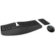 Microsoft Sculpt Ergonomic Wireless Desktop Keyboard and Mouse (L5V-00001) (with Mouse)