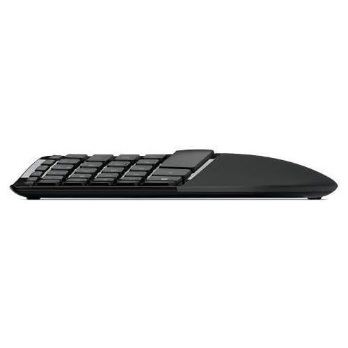  Microsoft Sculpt Ergonomic Wireless Desktop Keyboard and Mouse (L5V-00001) (with Mouse)