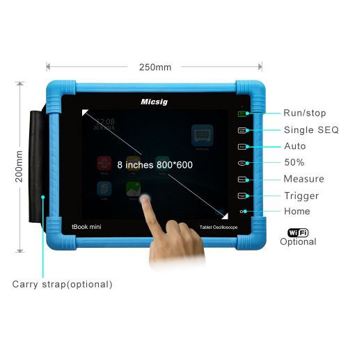  Micsig Digital Tablet Oscilloscope 100MHz 4CH TO1104 with Optional 2